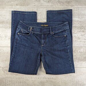 Ann Taylor Mid Rise Modern Fit Bootcut Jeans Size 10 Dark Wash Western Style